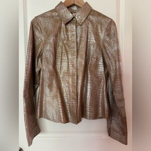 Suede metallic jacket/shirt